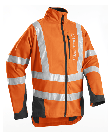 Forest Jacket Husqvarna Classic EN 2047, 66 in the group Forest and Garden Products / Husqvarna Protective clothing/equipment / Protective Jackets at Gräsklipparbutiken (5963046-66)
