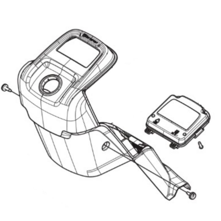 Steering cover Rear part in the group at Gräsklipparbutiken (5965672-01)
