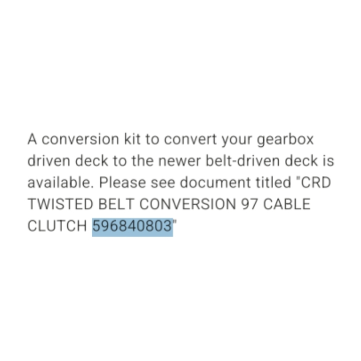 Service Kit 97 Crd Tire Cable 5968408-03 in the group at Gräsklipparbutiken (5968408-03)