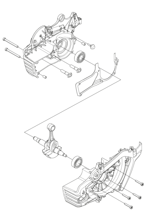 Short Block 90Cc Metallic Grey 5970109-01 in the group at Gräsklipparbutiken (5970109-01)