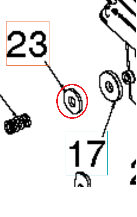 Washer Washer 13/32 X 1 X 7/64 in the group  at Gräsklipparbutiken (5973674-01)