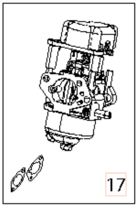 Carburetor 5973821-01 in the group  at Gräsklipparbutiken (5973821-01)