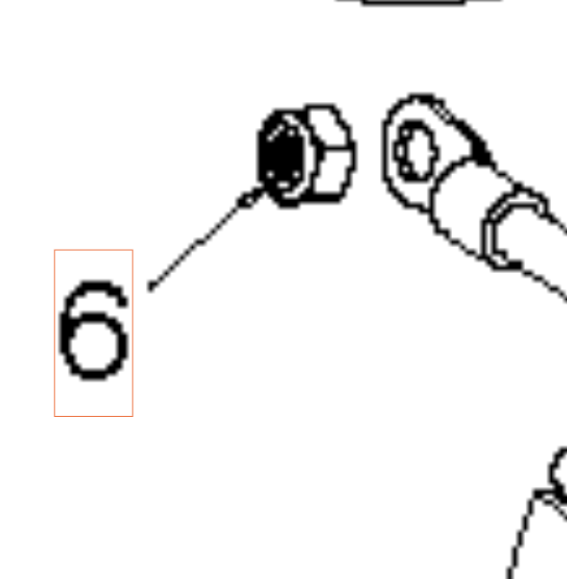 Nut Lock Nut M6 Nyloc Insert H in the group at Gräsklipparbutiken (5974341-01)