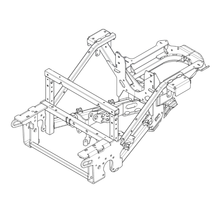 Frame Assy P520D / P525D Gray in the group  at Gräsklipparbutiken (5977075-02)