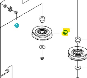 Pulley Assy With Bearing Spa D in the group  at Gräsklipparbutiken (5979226-01)
