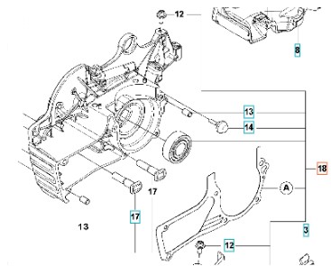Crankcase Kit 90Cc Spare Parts in the group  at Gräsklipparbutiken (5979608-03)