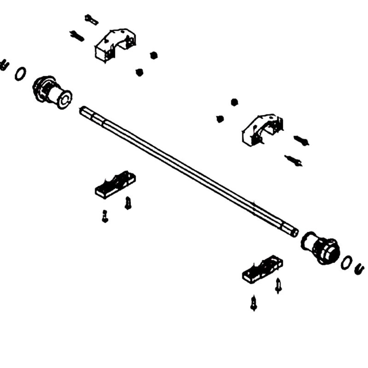 Axle Rear Axle Set 5985133-01 in the group  at Gräsklipparbutiken (5985133-01)