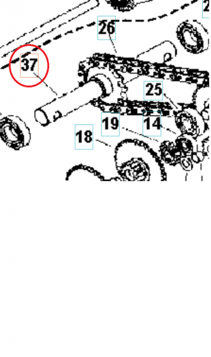 Rotating Shaft 5986759-01 in the group  at Gräsklipparbutiken (5986759-01)