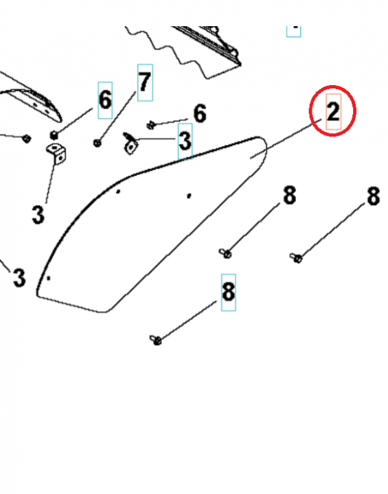 Cover Pins Cover Side Orange 5986809-01 in the group at Gräsklipparbutiken (5986809-01)