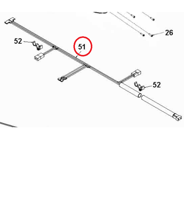Wiring Husqvarna Wire, Grips, in the group  at Gräsklipparbutiken (5988036-01)