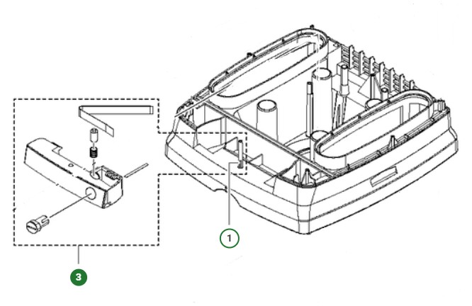 Lock assembly kit lock bar p 25 in the group at Gräsklipparbutiken (5992800-02)