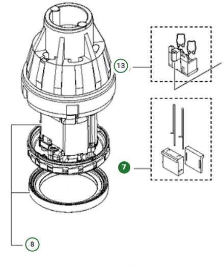 Connector motor plug connector in the group  at Gräsklipparbutiken (5992814-01)