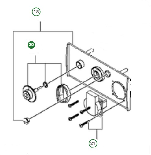 Switch knob kit S25 in the group at Gräsklipparbutiken (5992815-02)
