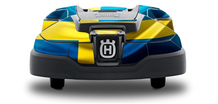 Foil set Swedish flag for Automower 430X 2018-> in the group Robotic Lawn Mowers / Accessories robotic lawn mower at Gräsklipparbutiken (5992953-05)