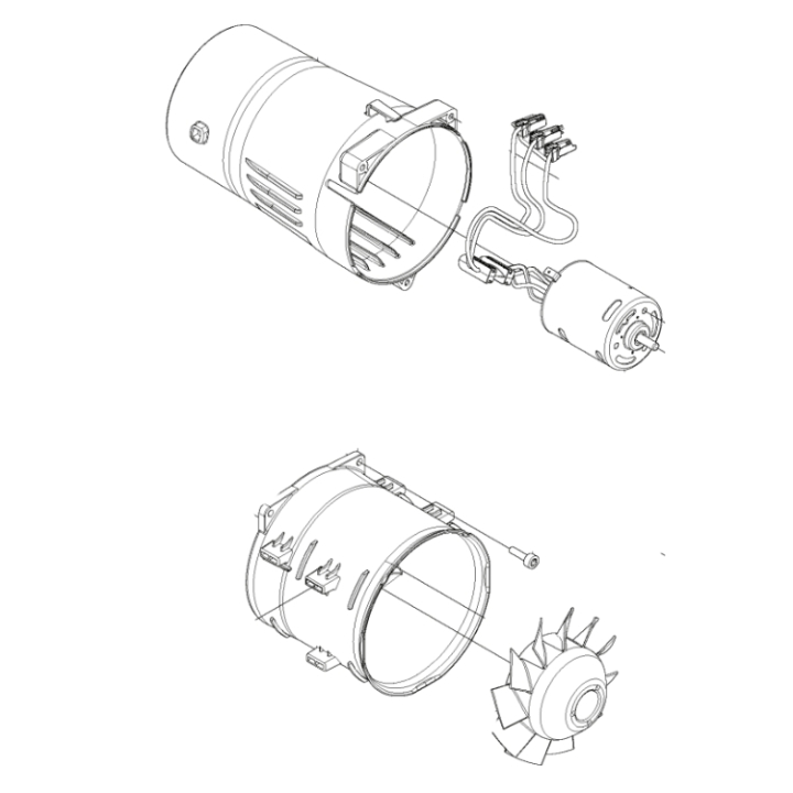Motor Kit Motor, Rotor, Stator in the group  at Gräsklipparbutiken (5993026-01)