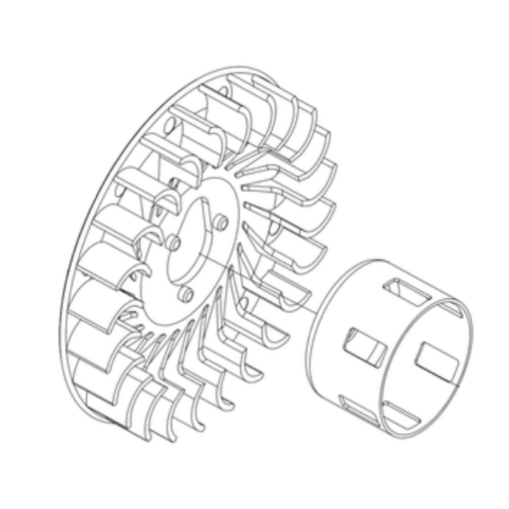 Flywheel assembly in the group at Gräsklipparbutiken (5993489-06)