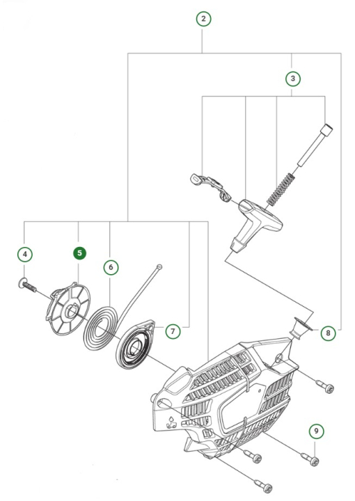 Starter Pulley 39Cc in the group  at Gräsklipparbutiken (5998187-01)