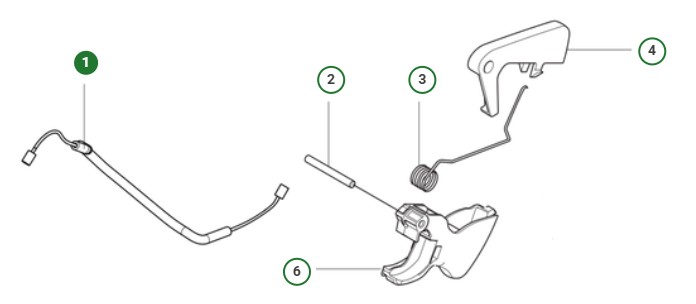 Throttle Cable Assy Rh,39Cc in the group  at Gräsklipparbutiken (5998206-01)