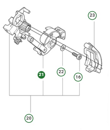 Choke Control Rh,39Cc in the group  at Gräsklipparbutiken (5998224-01)