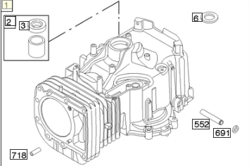 CYLINDER KOMPL in the group  at Gräsklipparbutiken (796010)