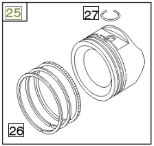 Piston Assembly in the group  at Gräsklipparbutiken (84011097)