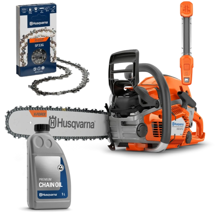 Husqvarna 550 XP G Mark II 15'' Starter Kit in the group Forest and Garden Products / Husqvarna Chain saws / Chainsaws at Gräsklipparbutiken (9676909)
