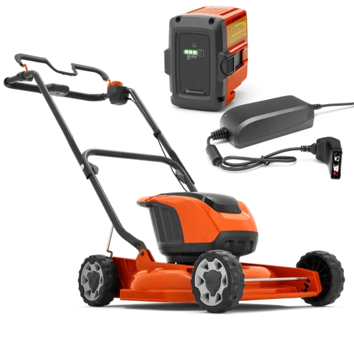 HusqvarnaLB 146i Battery Lawn Mower + BLi20 & QC80 in the group Forest and Garden Products / Husqvarna Battery operated power tools / Battery Lawn Mowers at Gräsklipparbutiken (9678621-05)
