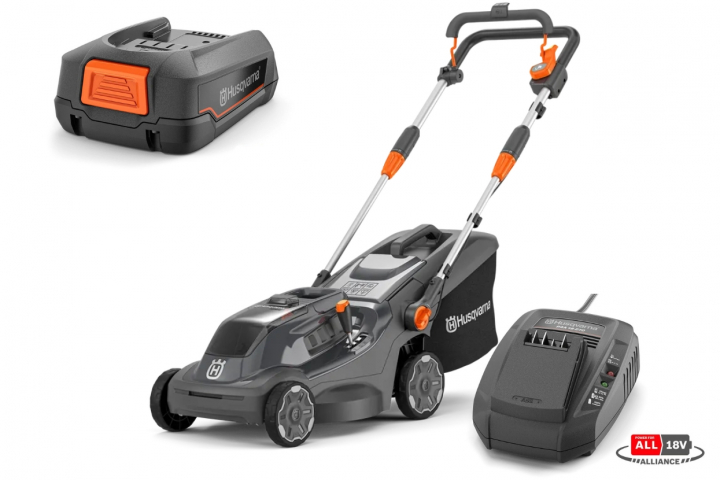 Husqvarna Aspire™ LC34A with battery and charger in the group Forest and Garden Products / Husqvarna Aspire™ 18v battery series / Garden tools at Gräsklipparbutiken (9706483-03)