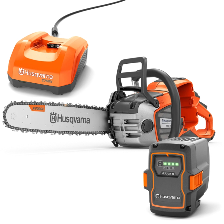 Husqvarna 550i XP® incl. battery & charger in the group Forest and Garden Products / Husqvarna Chain saws / Battery Chainsaws at Gräsklipparbutiken (9707458)