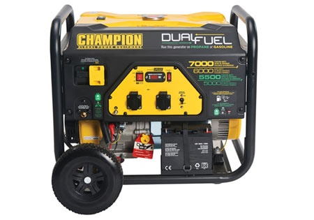 Champion 7000 Watt Dual Fuel Generator With Electric Start in the group Forest and Garden Products / Power stations / Champion Power Generators / Champion Power Generators at Gräsklipparbutiken (CPG7500E2-DF-EU)