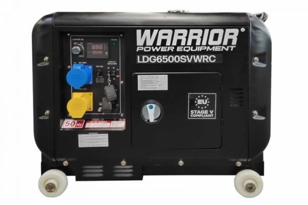 Warrior 6.25 kVa Diesel, 3-phase - Remote in the group Forest and Garden Products / Power stations at Gräsklipparbutiken (LDG6500SV3WRC)