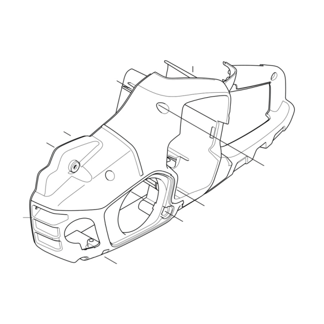 Chassis left / flywheel side