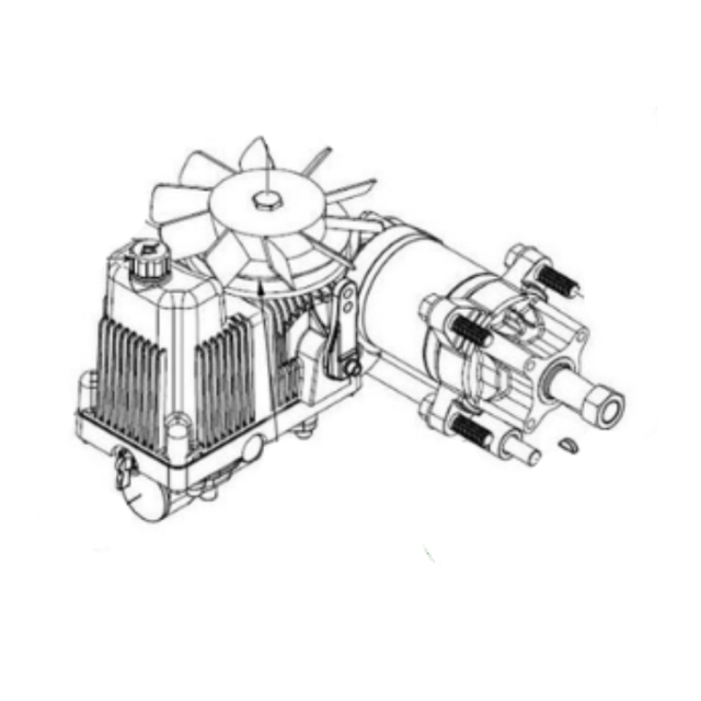 Transmission hte, 10cc pump, 230cc engine LH