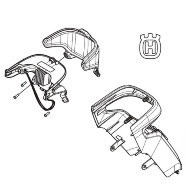 Steering cover Front part M, Straw
