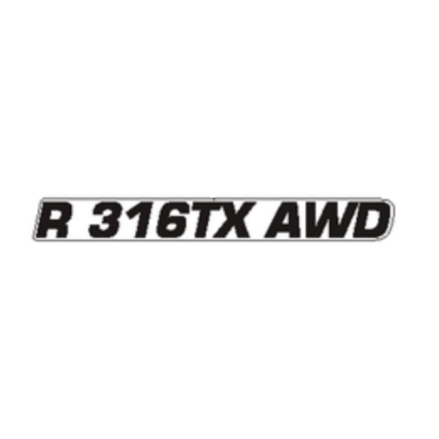 Decal engine hood r 316tx AWD