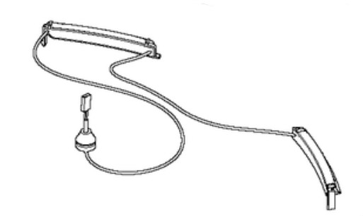 Orange LED wiring harness for Automower 520 EPOS, 550 EPOS