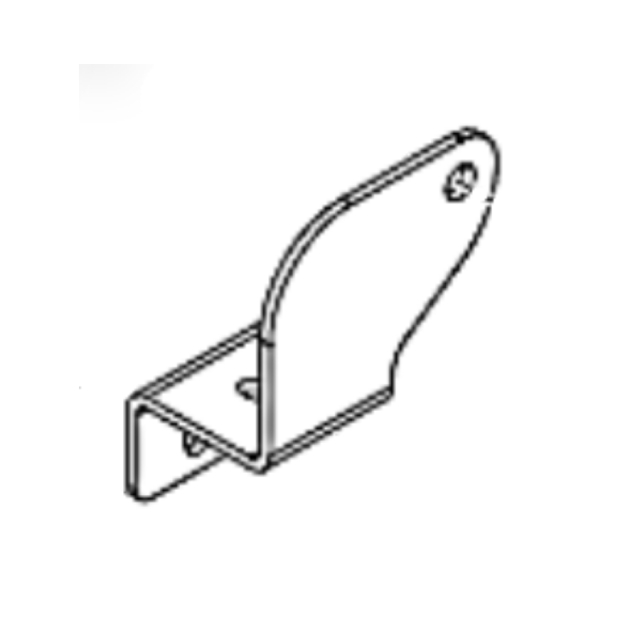 Bracket seat belt RH black x431
