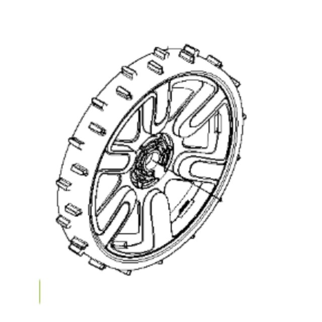 Wheel assembly drive wheel Flymo