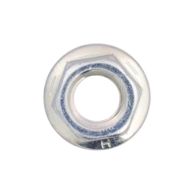 Washer hexagon lock nut with flange 3/8-16 x 0.765 in st clear zinc