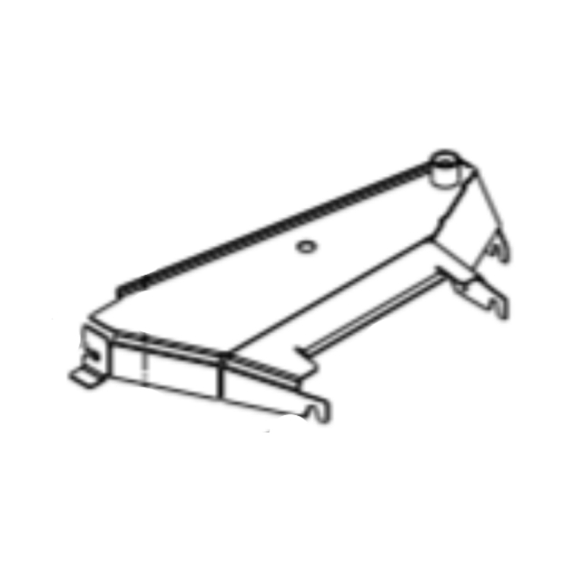 Guard deck mandrel cover weldment z354/454 LH - gray x498