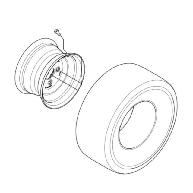 Wheel Assy 20X8-10