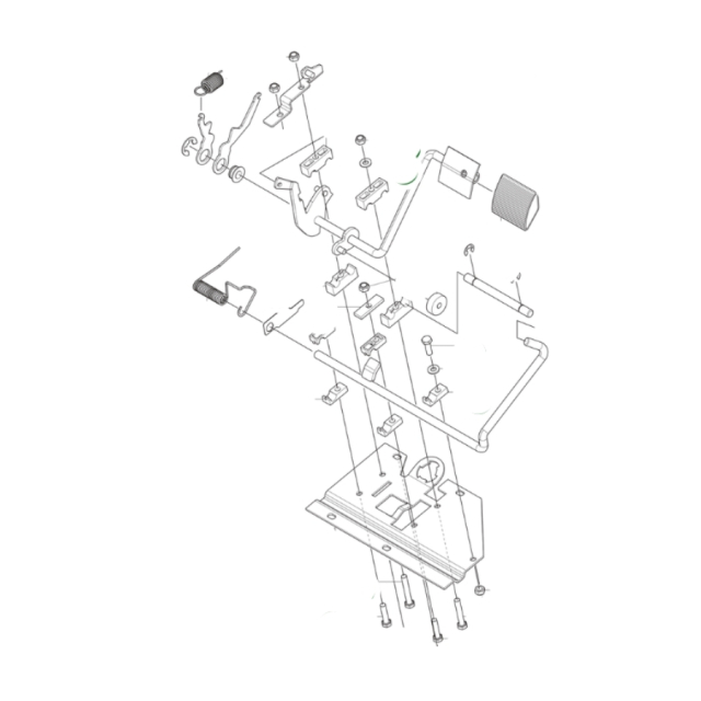 Pedal plate complete brake pedal assembly wo brake pedal, for pedal sensor
