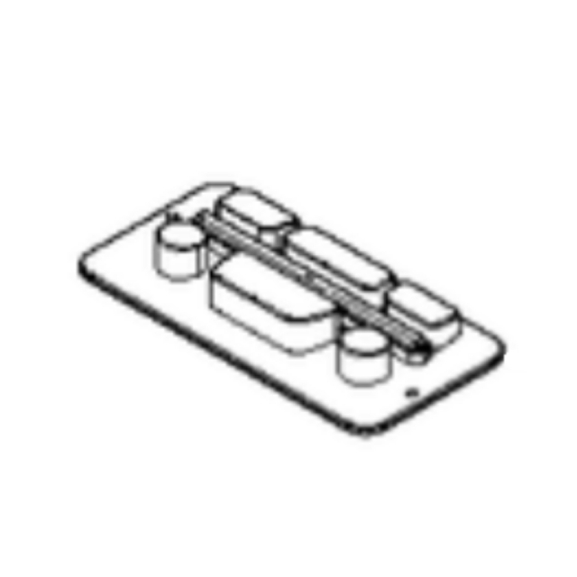 Keyboard gray silicone 6 buttons
