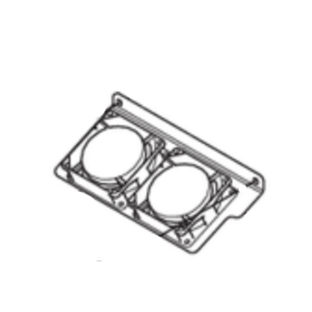 Flat fan ext. pg 2x80