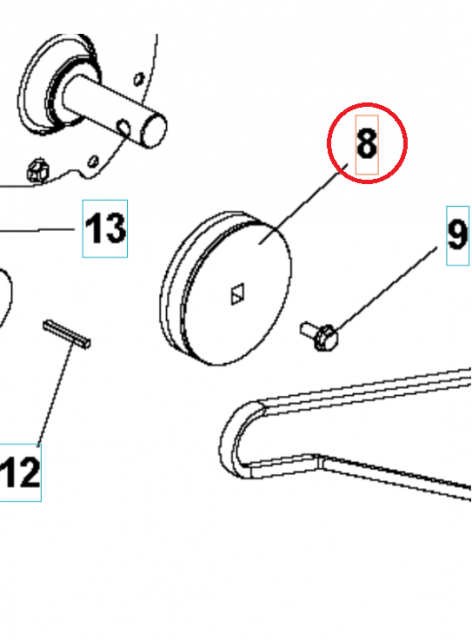Pulley Transmission Belt Ãƒ 1 5986813-01