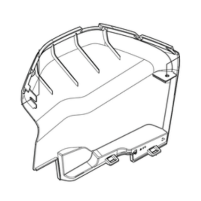 Cover rear chassis left