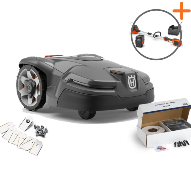 Husqvarna Automower® 415X Start Kit | Battery trimmer included for free!