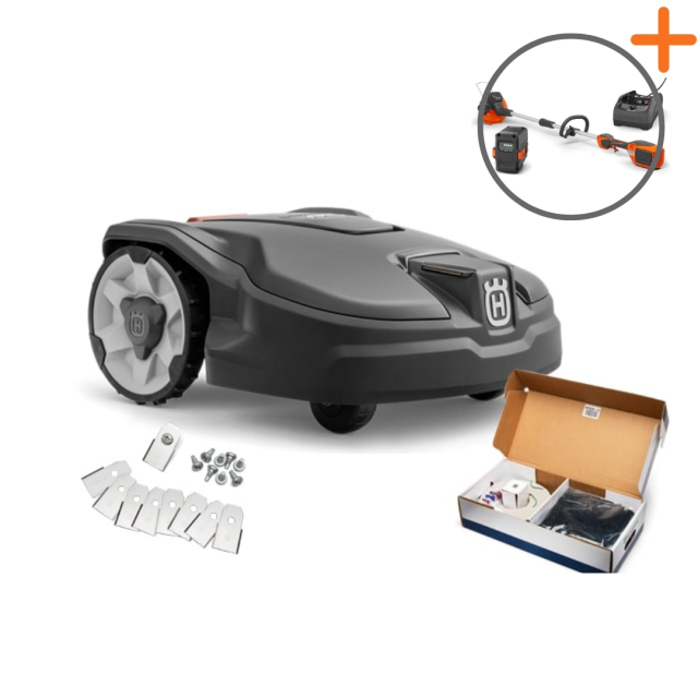 Husqvarna Automower® 315 Mark II Start Kit | Battery trimmer included for free!