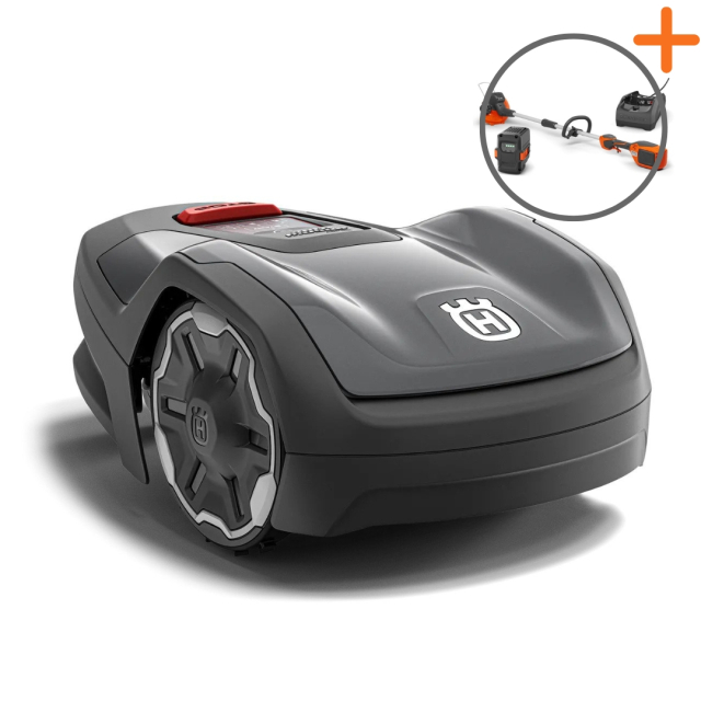 Husqvarna Automower® Aspire™ R4 | Battery trimmer included for free!