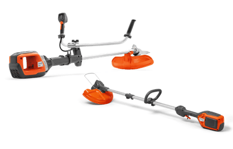Batterirdriven trimmer Husqvarna 215iL och röjsåg 535iFR